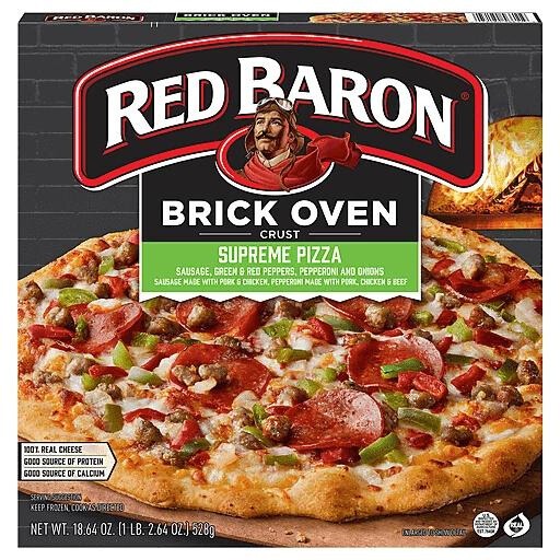 Red Baron Brick Oven Pizza Calories