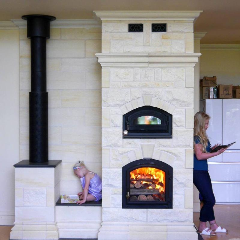 Fireplace Pizza Oven Insert Fireplace Gets a Kitchen Boost!