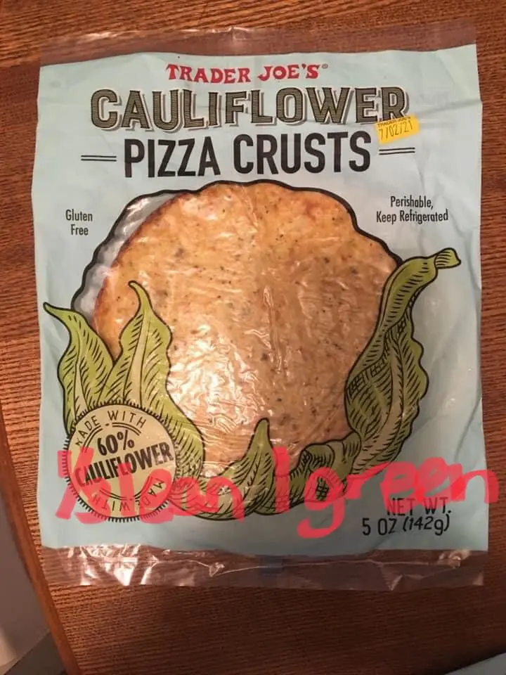 Optavia Trader JoeS Cauliflower Pizza Crust