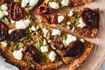 Garlic Scape Pesto Pizza