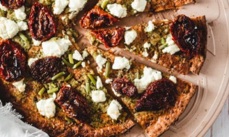 Garlic Scape Pesto Pizza