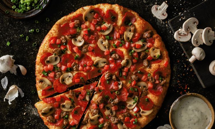 Illuminate Your Tastebuds with Italian Garlic Supreme Pizza