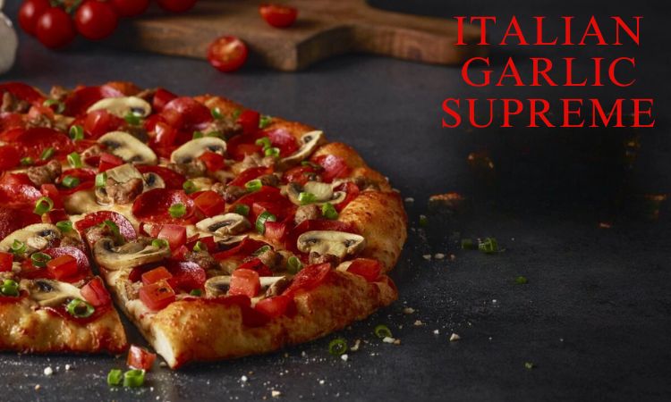 Illuminate Your Tastebuds with Italian Garlic Supreme Pizza