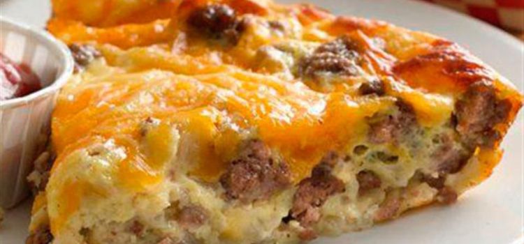 Deliciously Easy Pizza Burger Pie Recipe With Bisquick