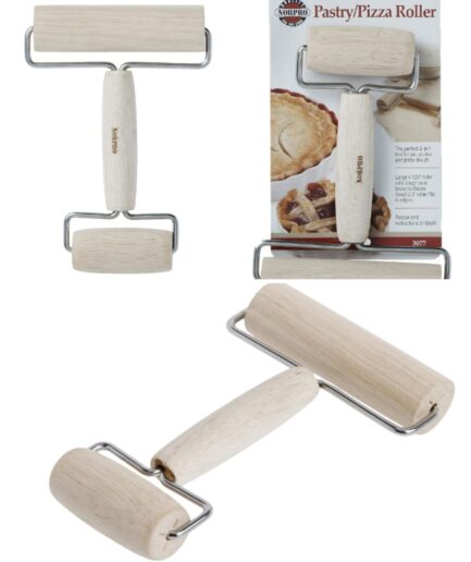 Norpro 4in Wood Pastry Pizza Roller