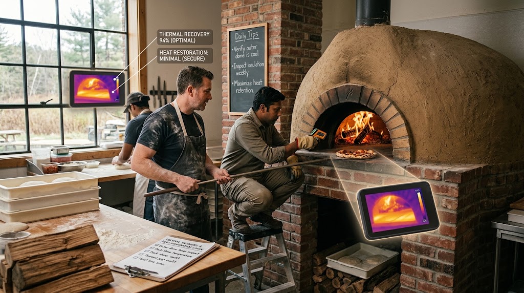Pizza Oven Deck Thermal Recovery