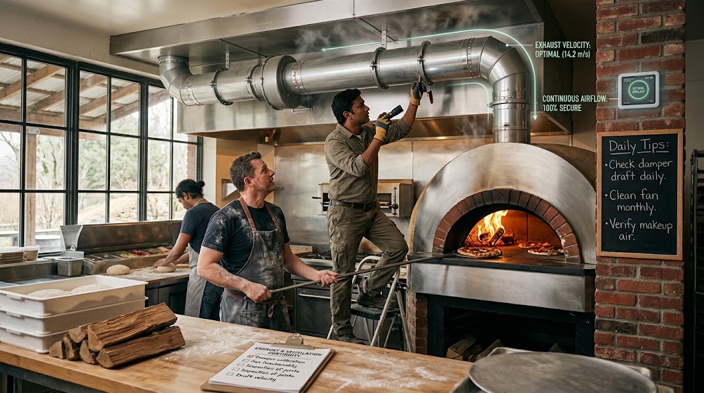 Pizza Oven Exhaust Airflow Continuity