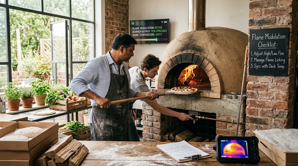 Pizza Oven Flame Modulation