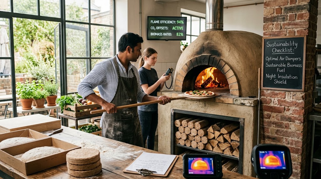 Pizza Oven Flame Sustainability