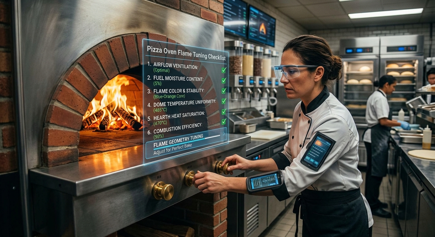 Pizza Oven Flame Tuning Checklist