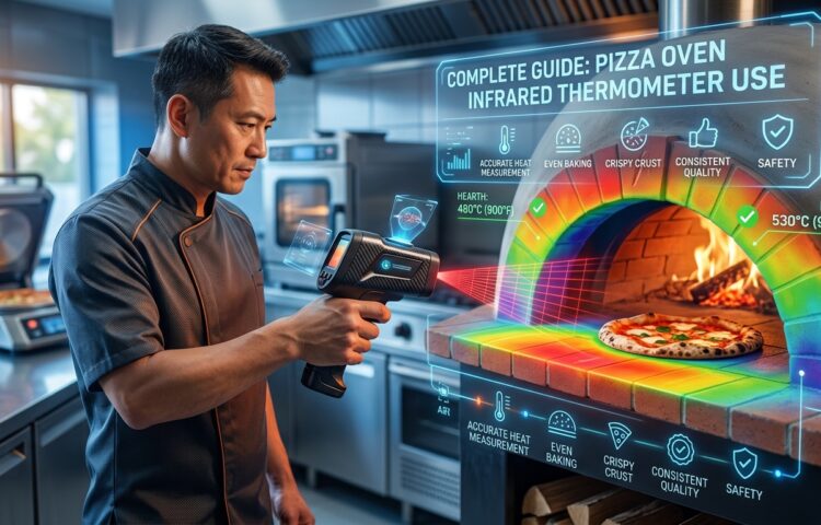 Pizza Oven Infrared Thermometer Use