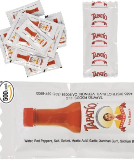 Tapatio Picante Hot Sauce Bulk Pack 500ct