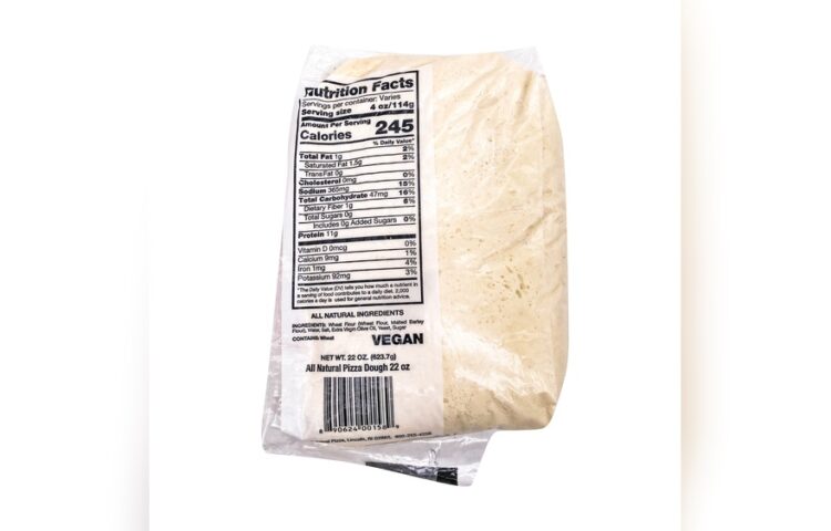 Calories in Homemade Pizza Dough
