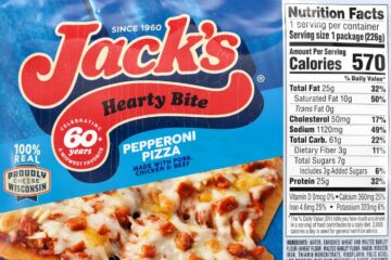 jacks-sausage and pepperoni pizza nutrition