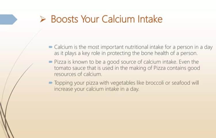 Pizza And Calcium Intake